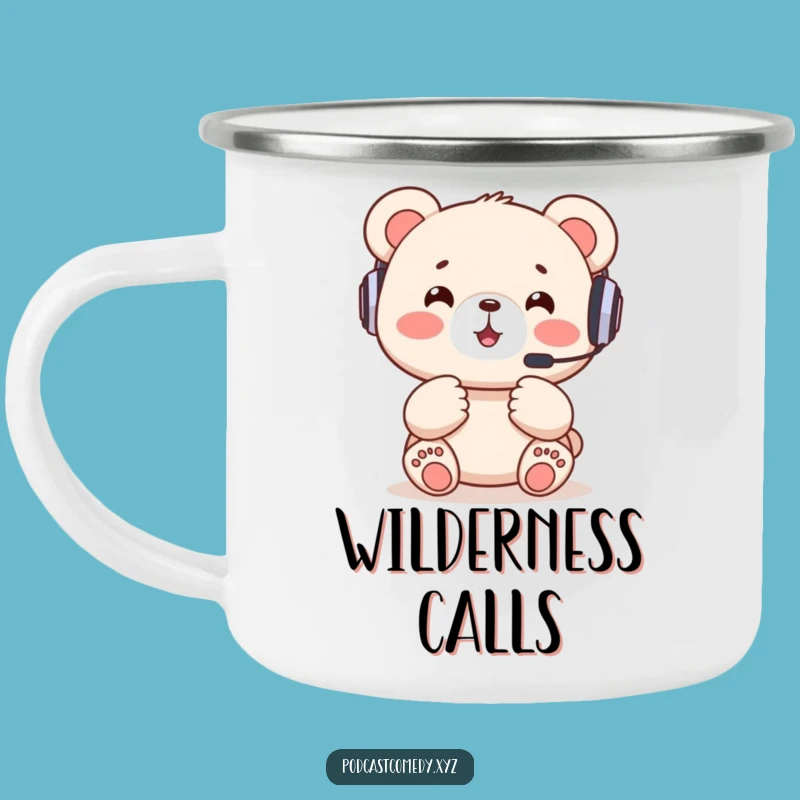 Funny Kawaii Bear Camping Mug: Your Adventure Gaming Companion