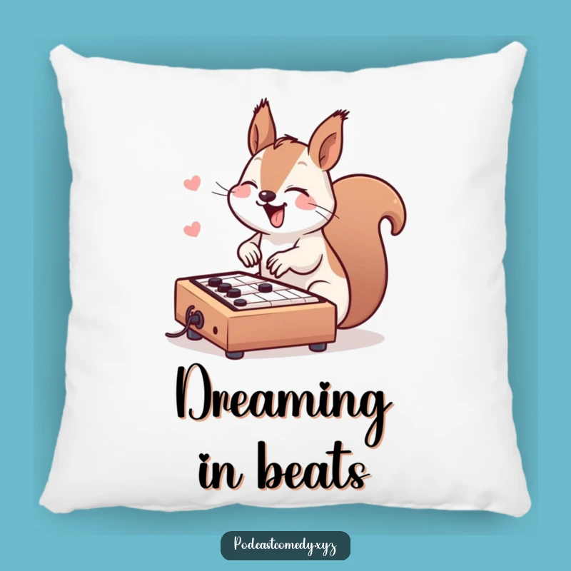 Funny Kawaii Squirrel Pillow: Cuddle Up with Your Favorite Producer