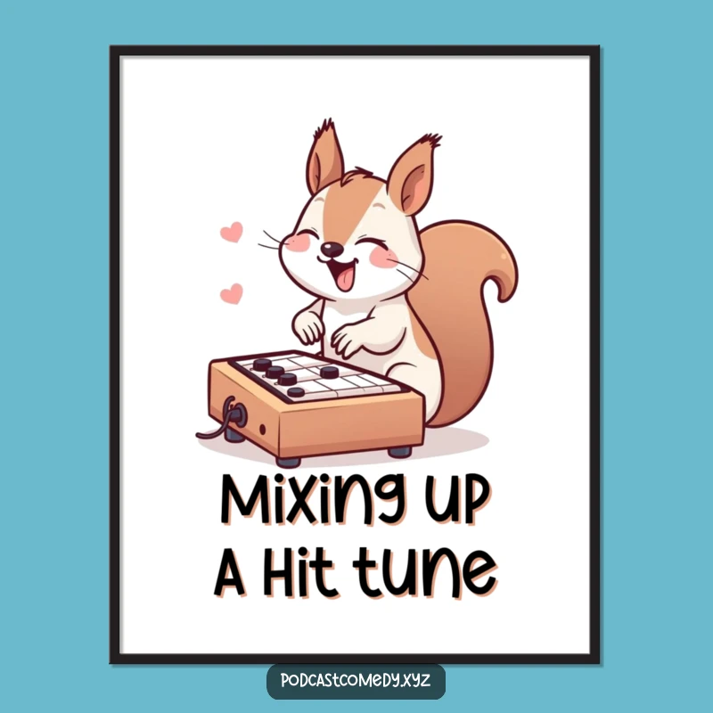 Free Printable Wall Art: Squirrel's Soundboard Studio Decor