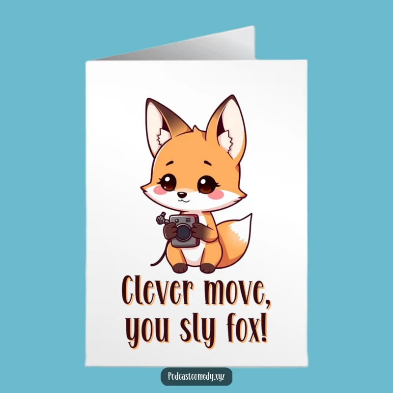 Free Printable Congrats Card: Fox Reports Your Success!